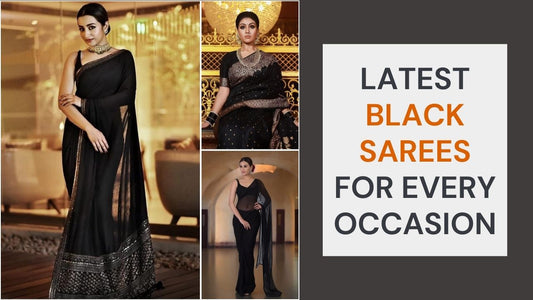 Trending Black Saree for Women | Wedding & Party Wear Black Saree