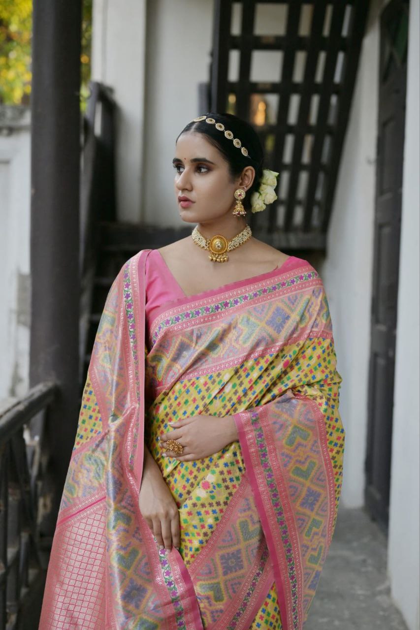 Banarasi Patola Soft Silk Saree