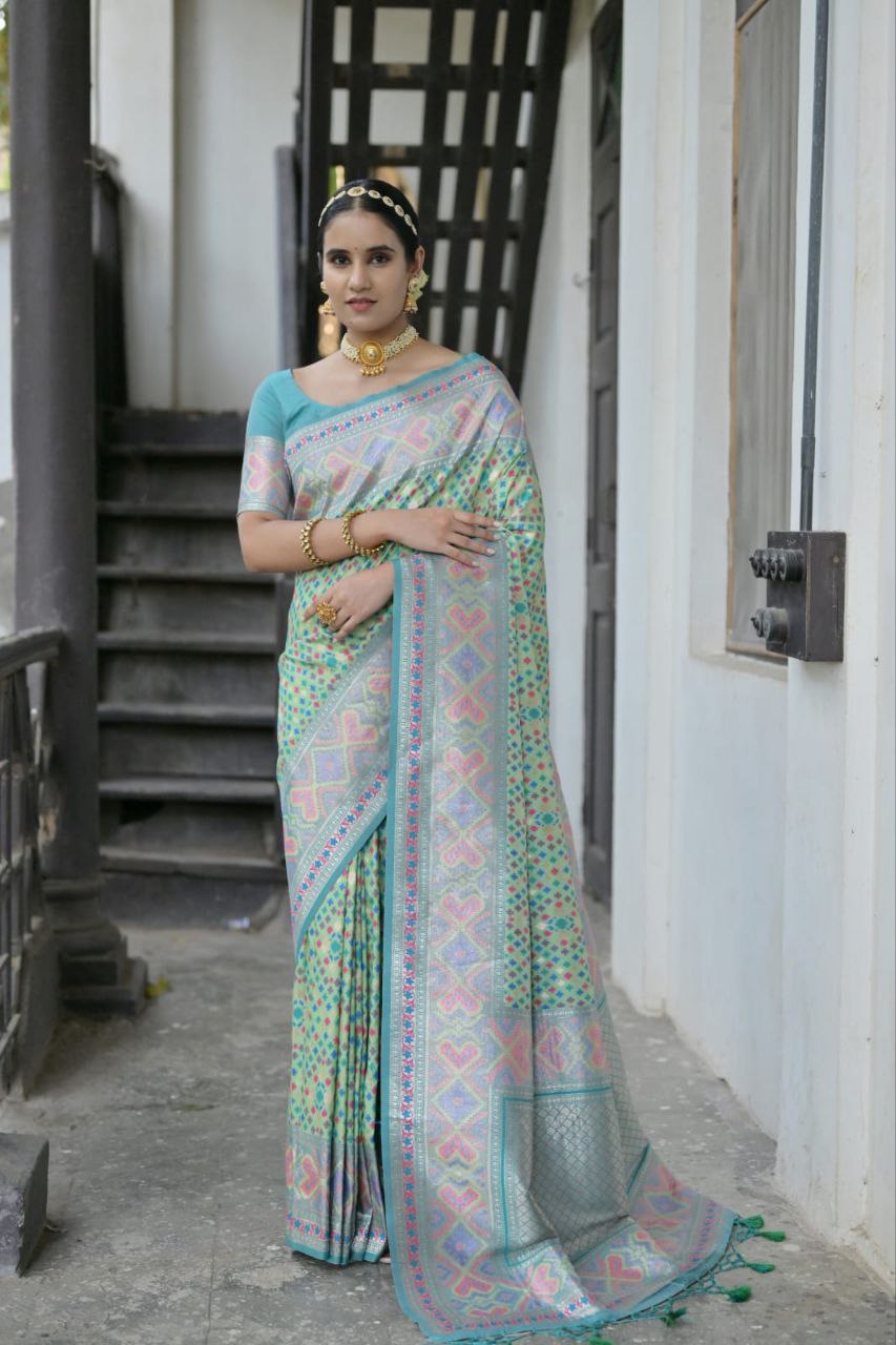 Banarasi Patola Soft Silk Saree