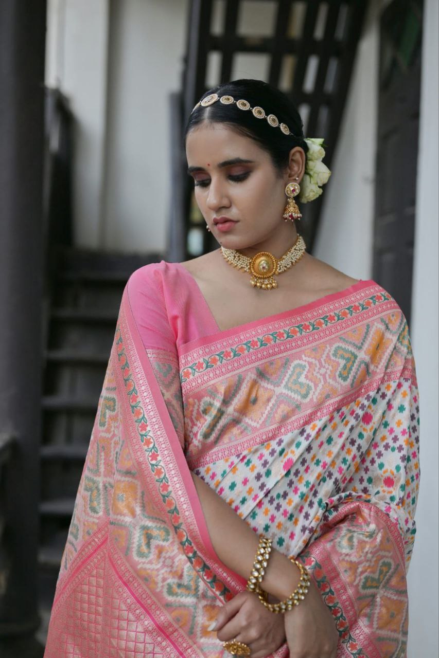 Banarasi Patola Soft Silk Saree