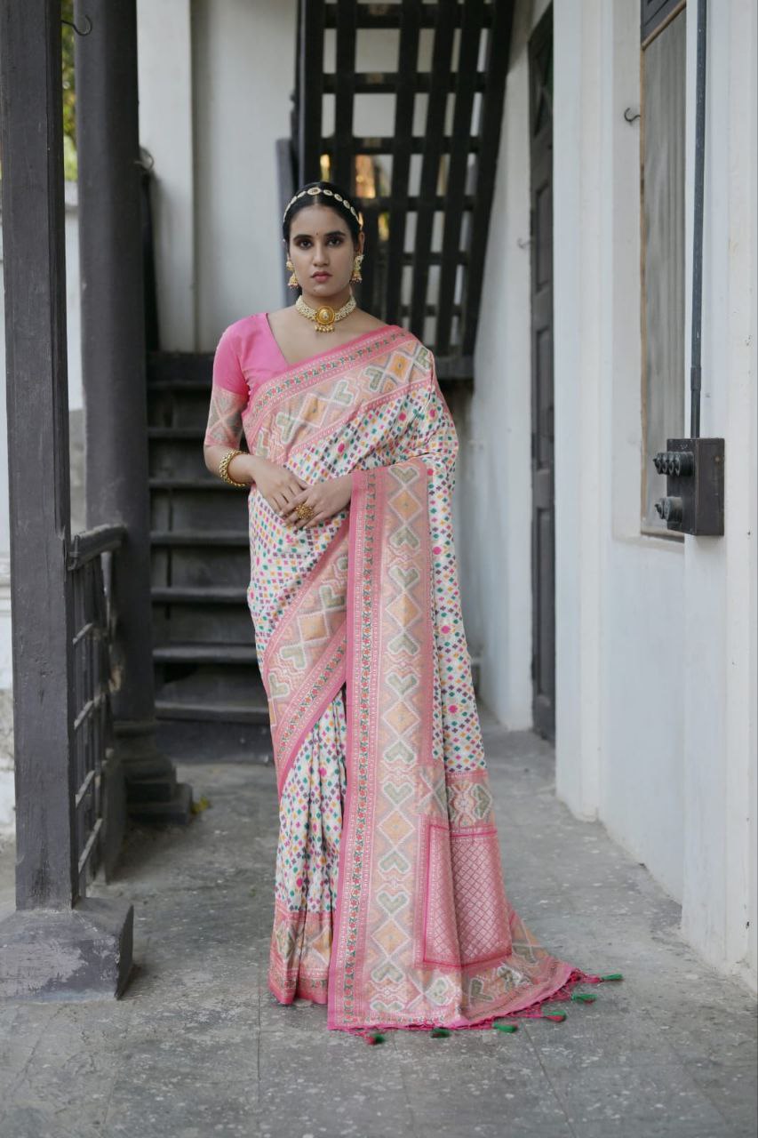 Banarasi Patola Soft Silk Saree