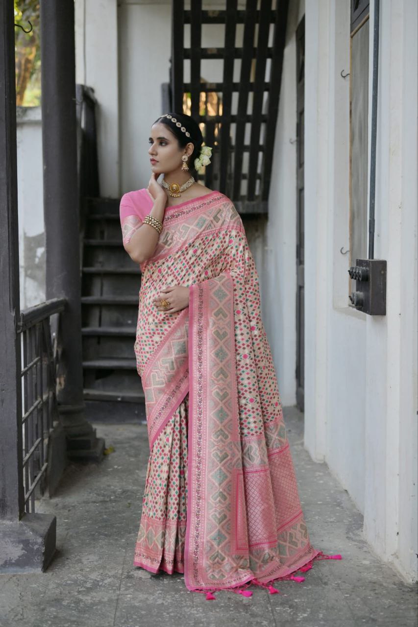 Banarasi Patola Soft Silk Saree