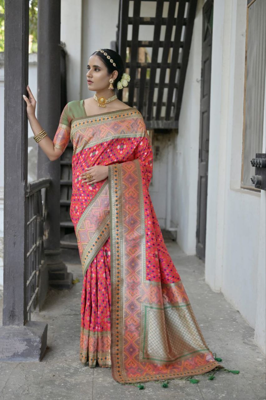 Banarasi Patola Soft Silk Saree