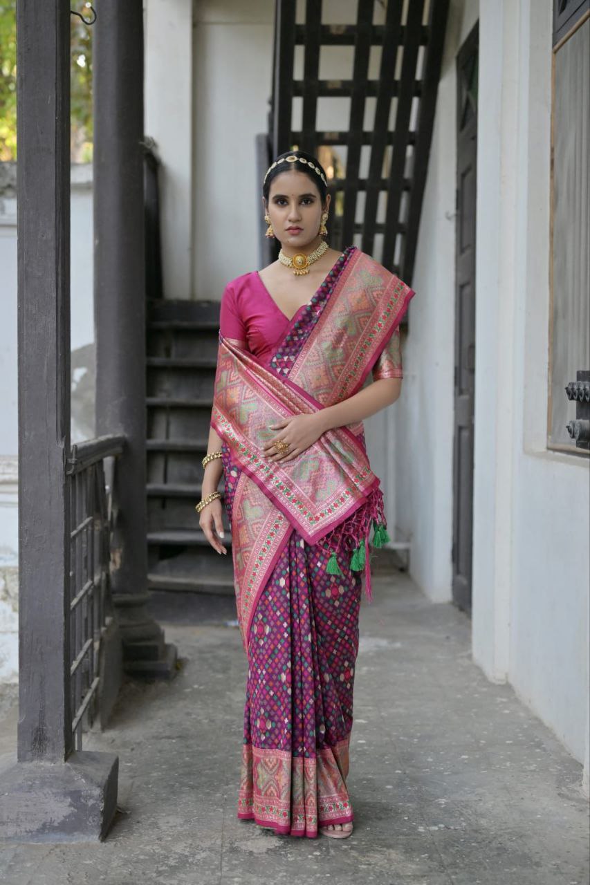 Banarasi Patola Soft Silk Saree