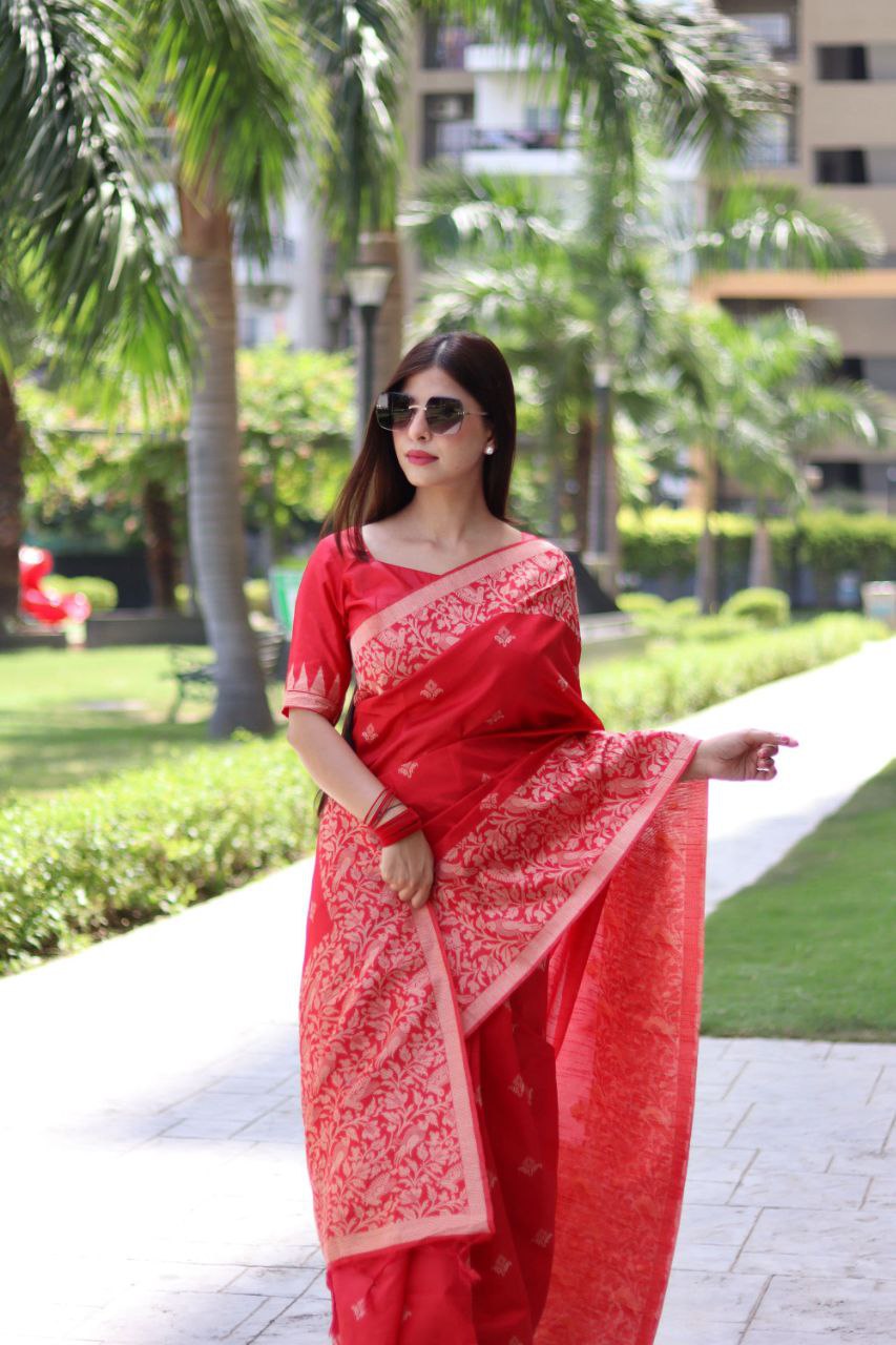 Banglori Handloom Raw Silk Saree