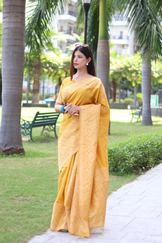 Banglori Handloom Raw Silk Saree