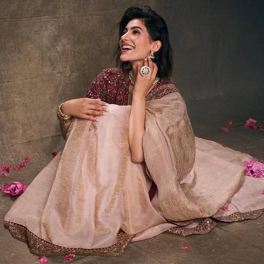 Bollywood Designer Banarasi Crush Saree | Clone Design