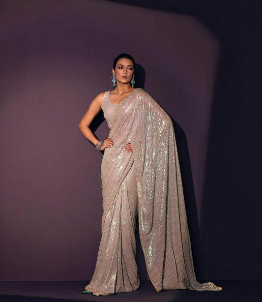 Bollywood Party Wear Georgette Saree | Replica Design