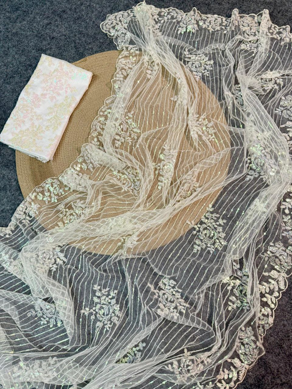 Bollywood Party Wear Net Saree | Clone Design