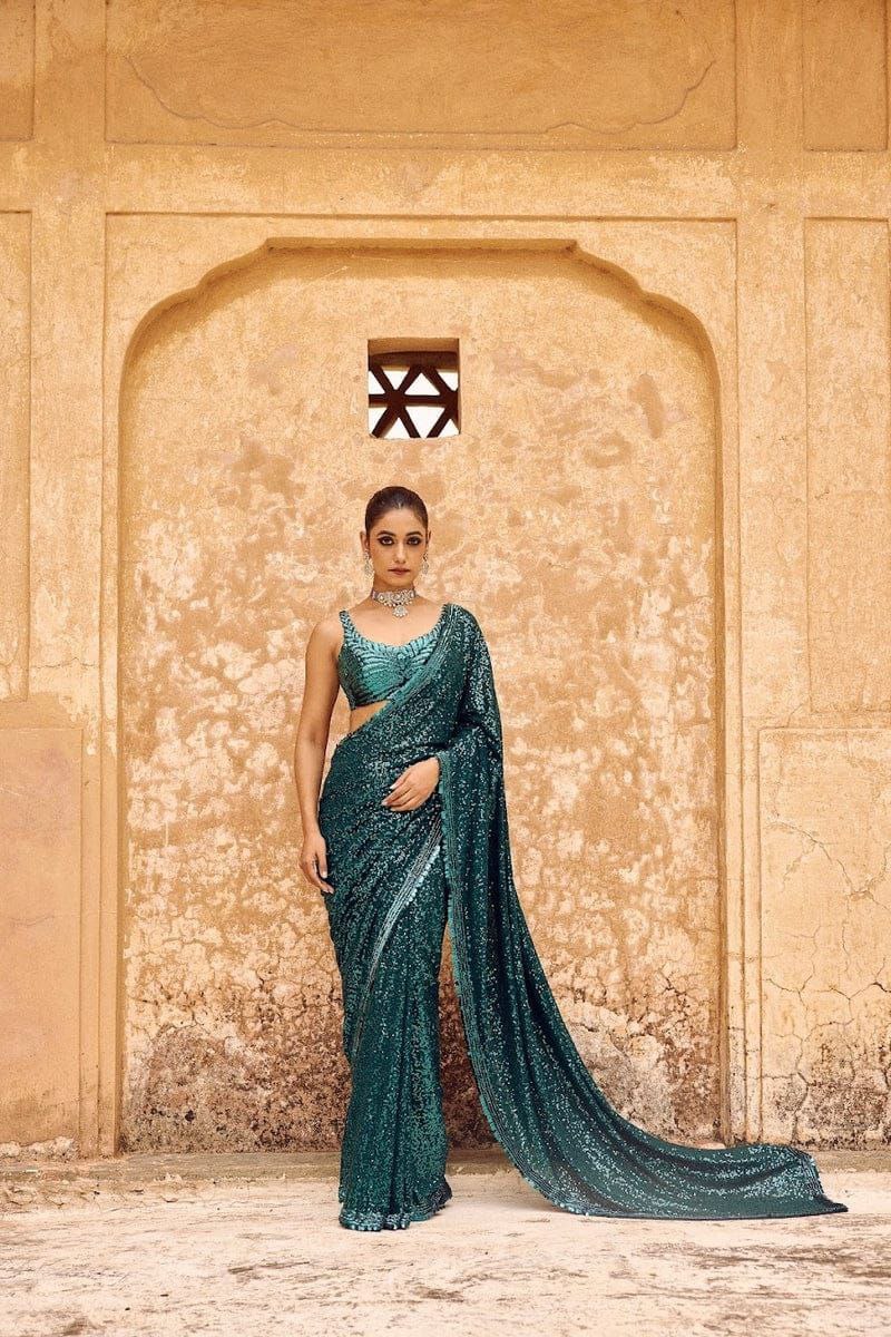 Bollywood Sequence Georgette Saree | Replica Design