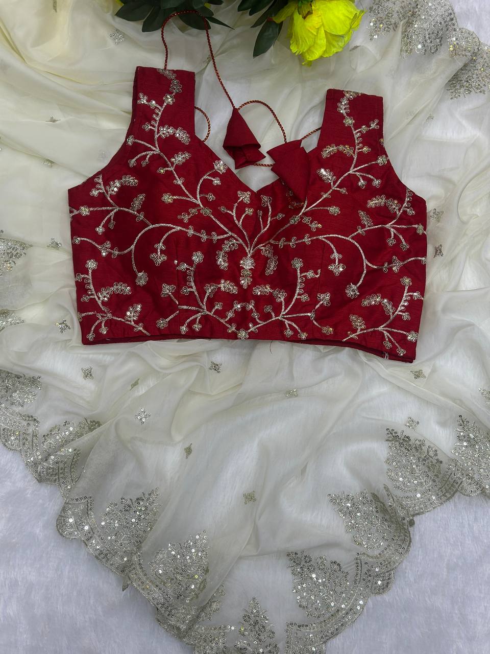 Bollywood Style Organza Saree