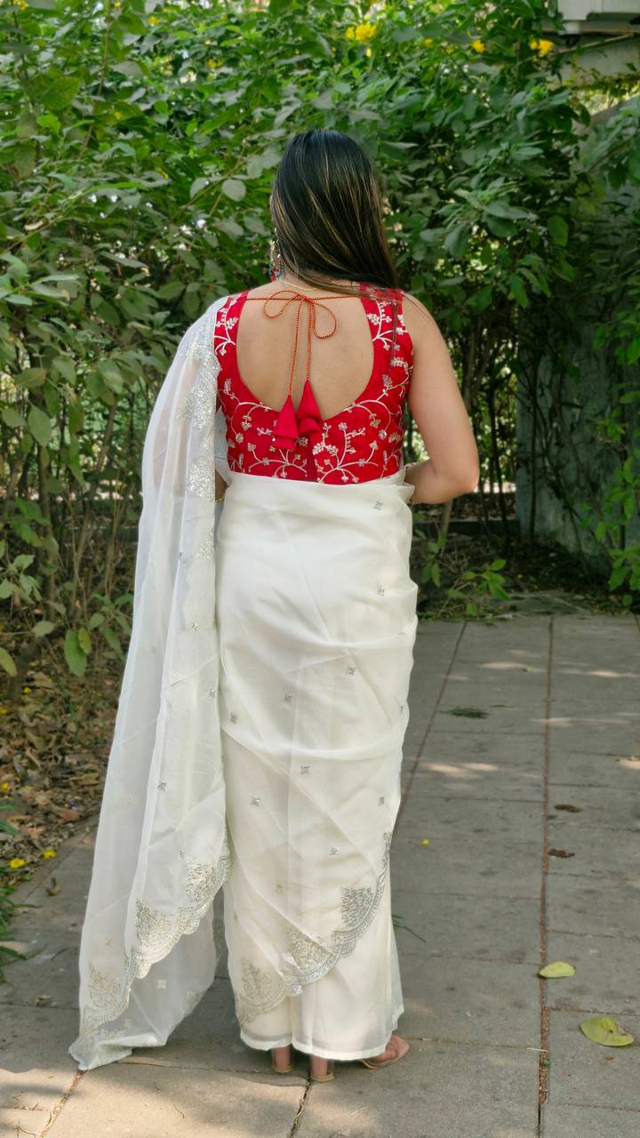 Bollywood Style Organza Saree