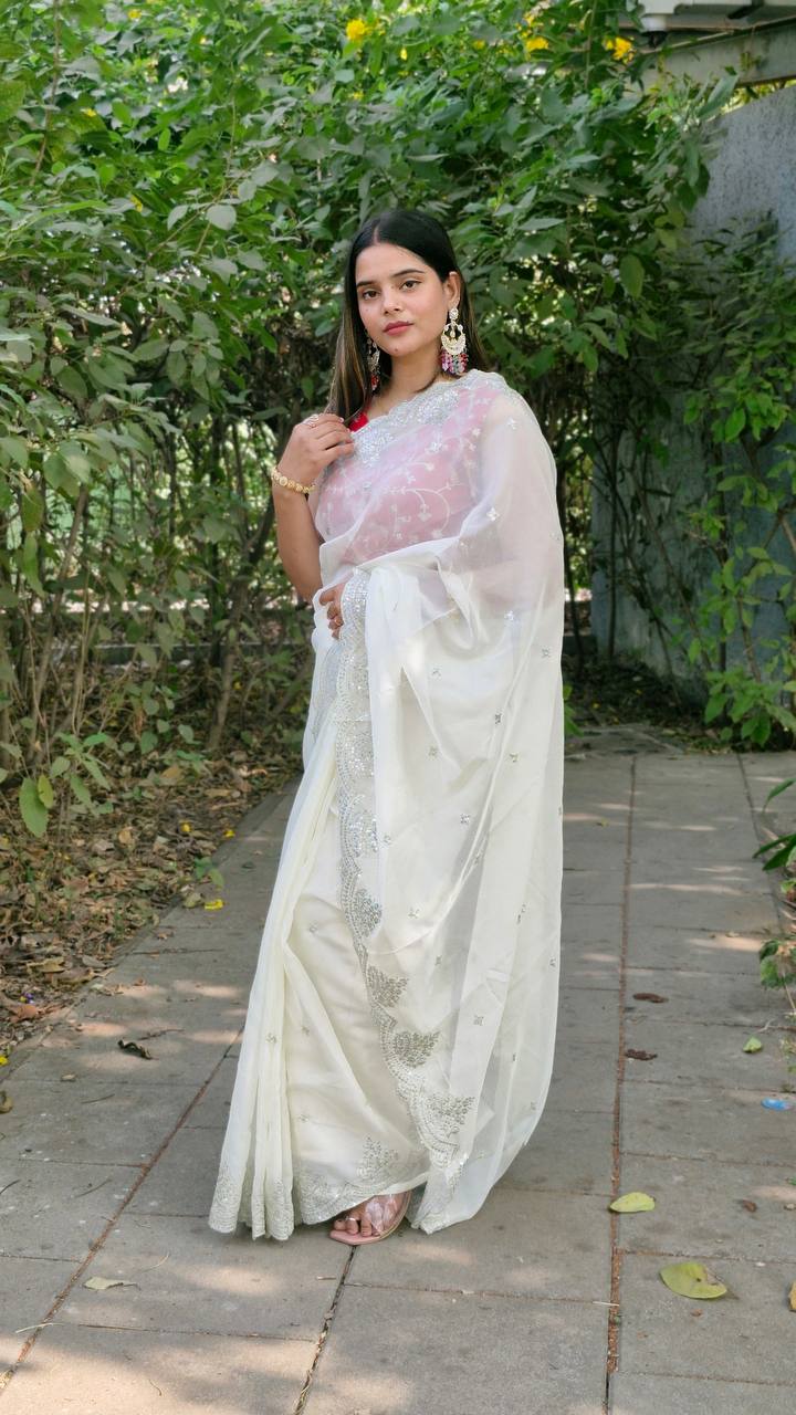 Bollywood Style Organza Saree