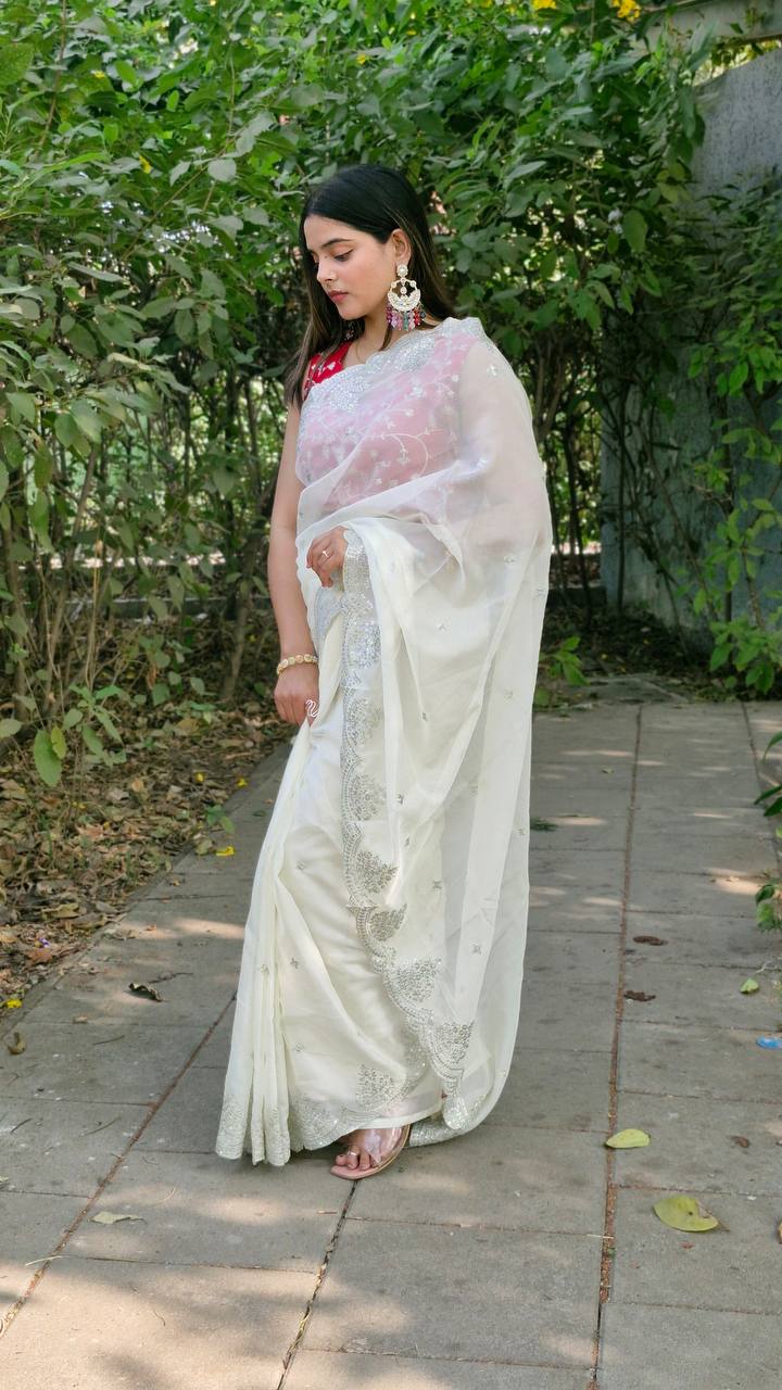 Bollywood Style Organza Saree