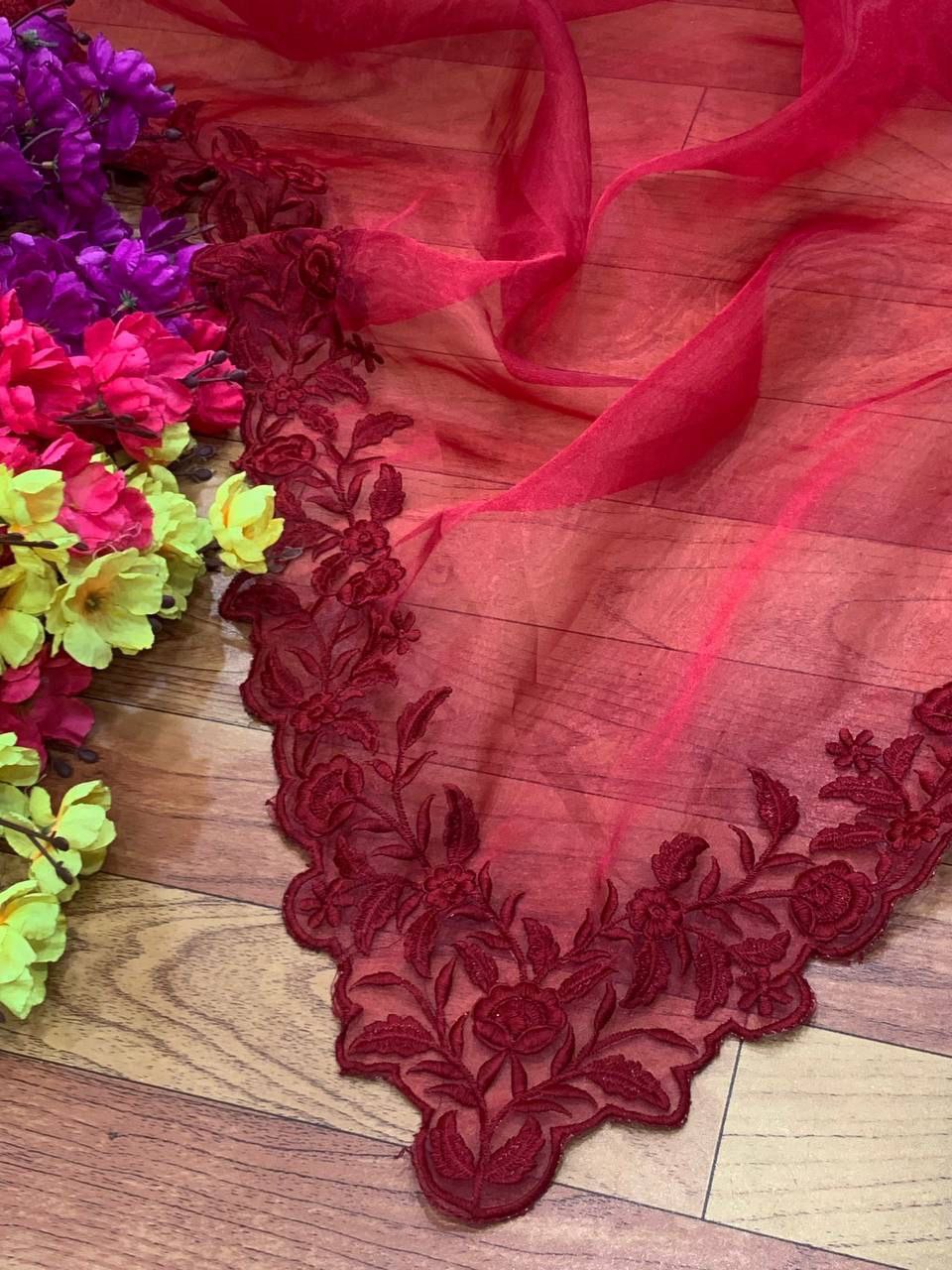 Classic Light Weight Organza  Saree