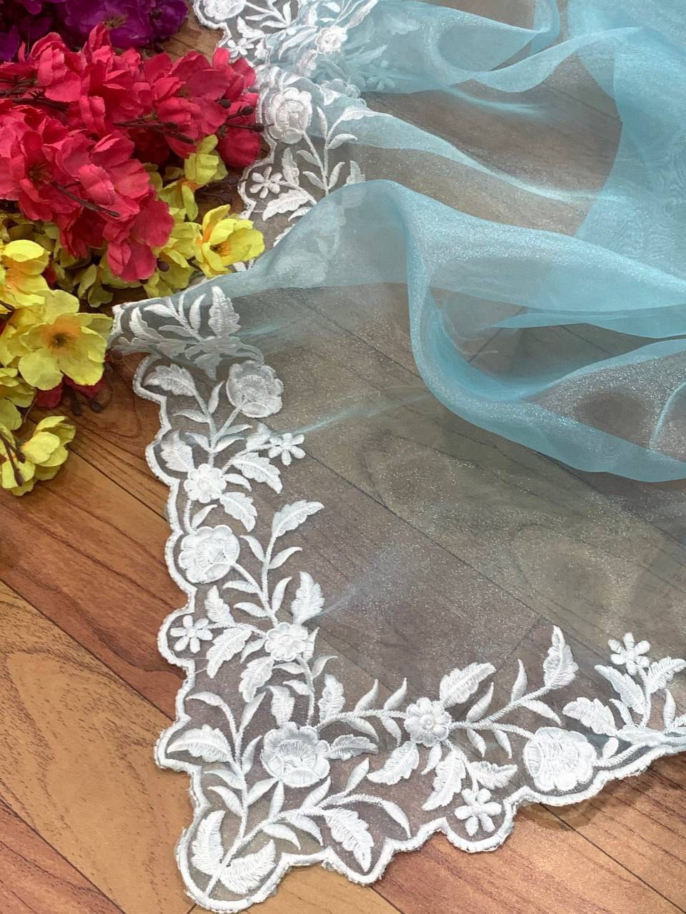 Classic Light Weight Organza  Saree
