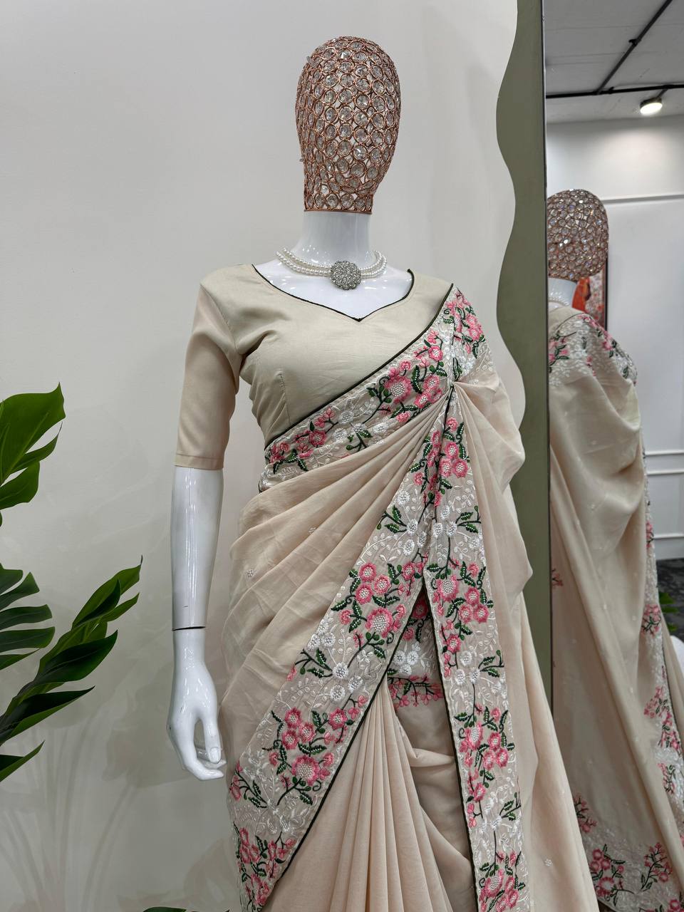 Desiger Roaman Silk Saree