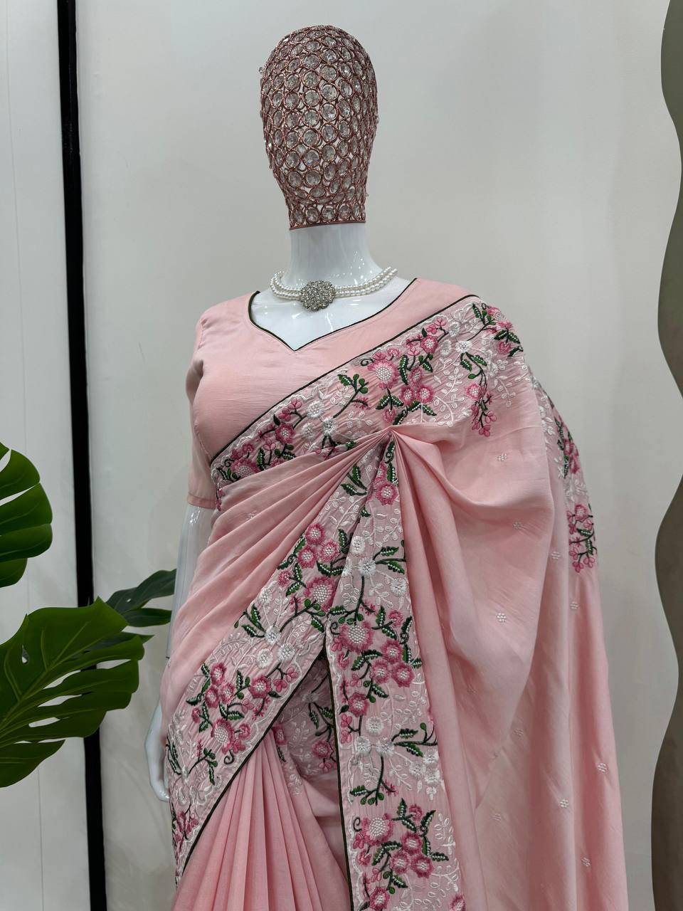 Desiger Roaman Silk Saree