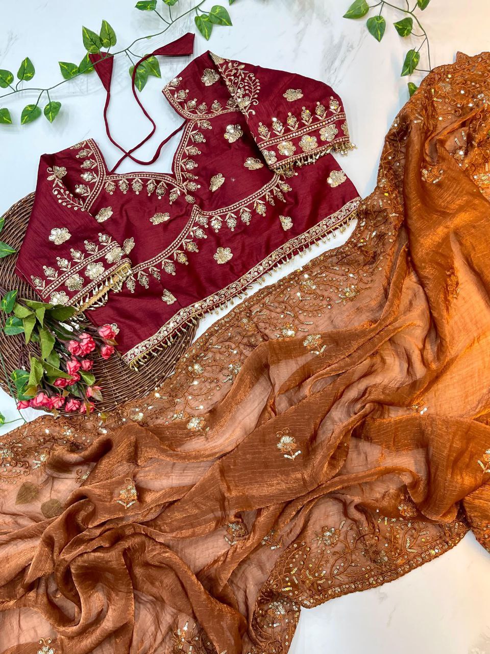 Designer Fandy Chiffon Saree