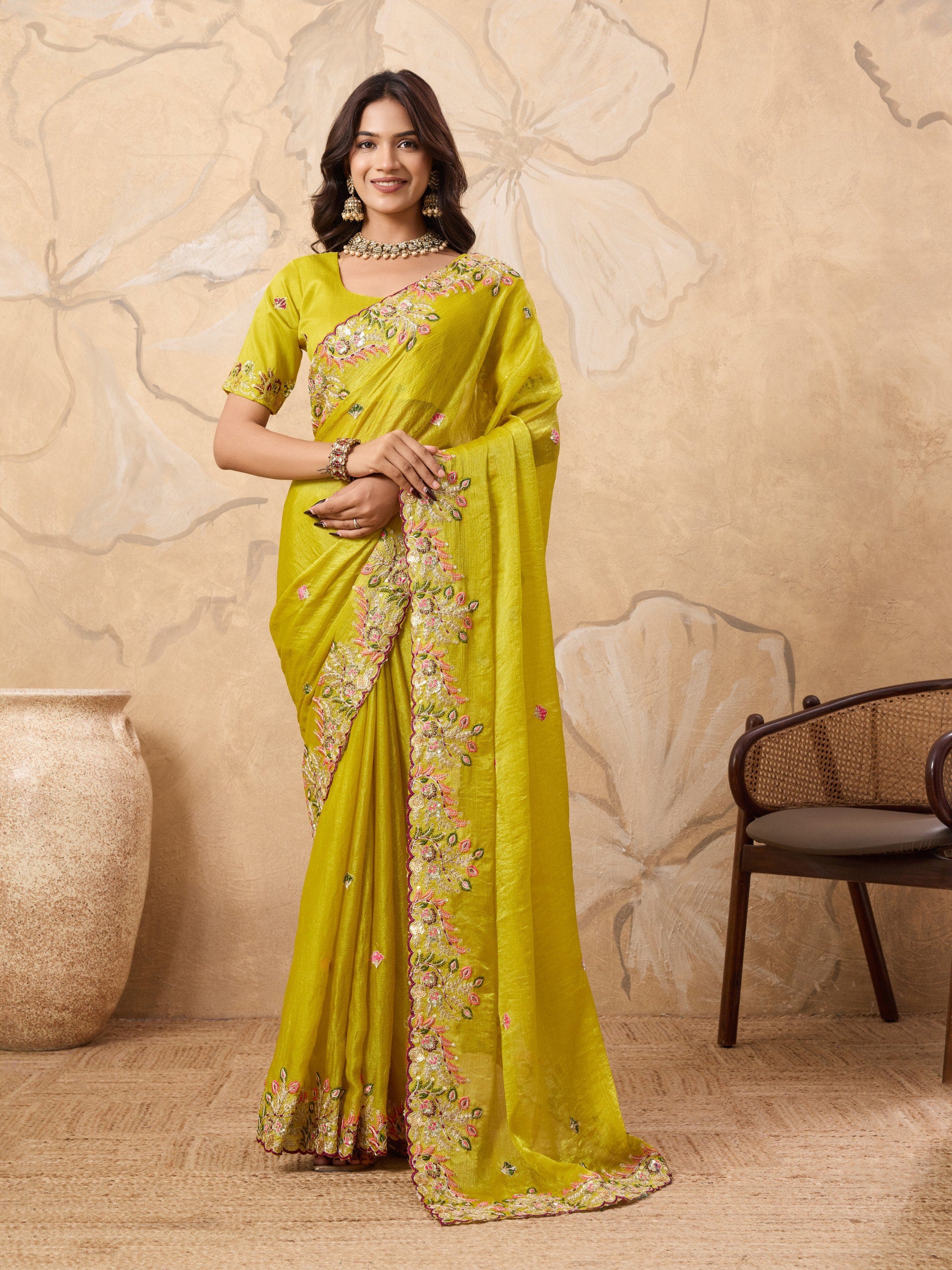 Pure Chiffon saree
