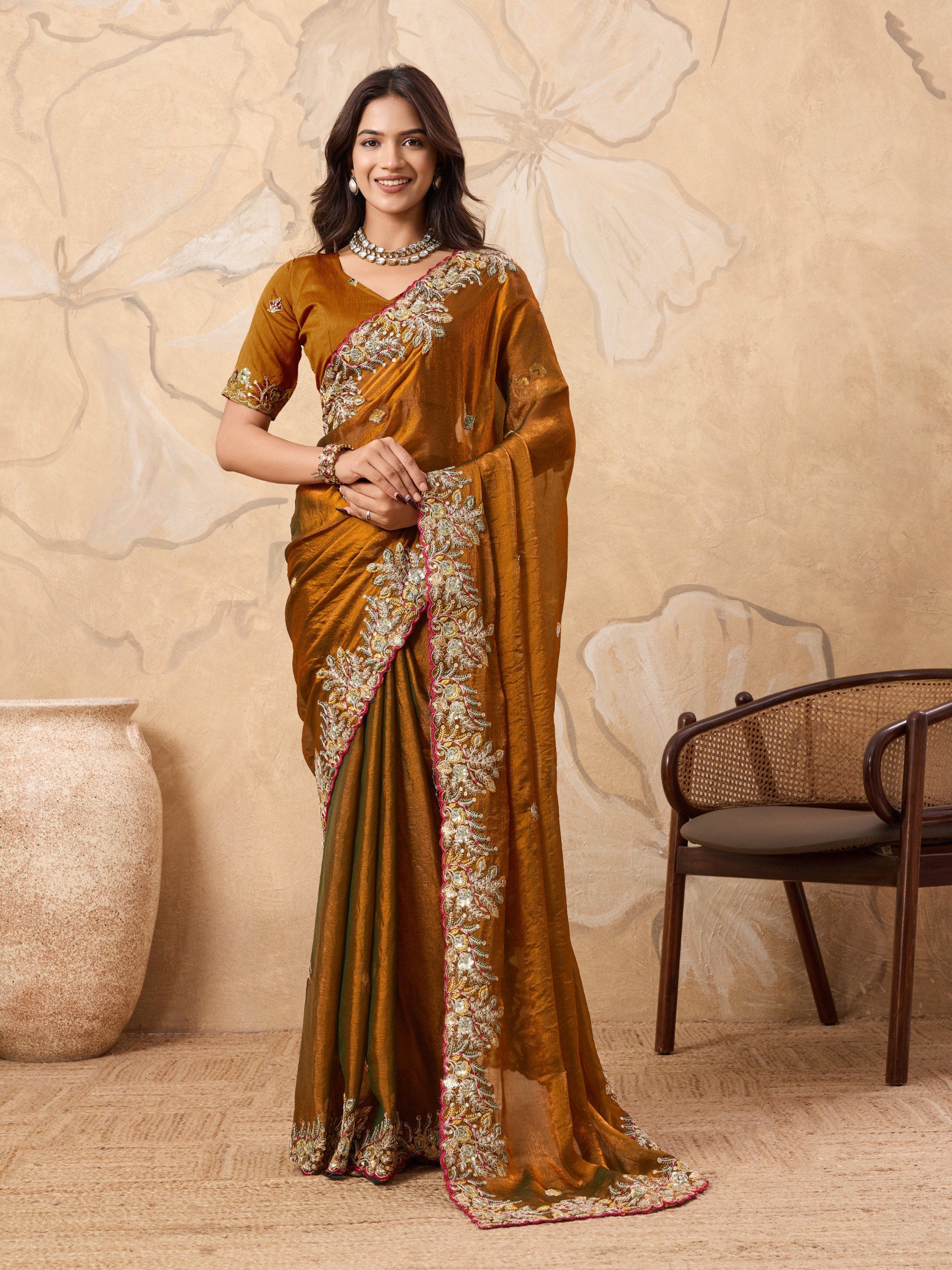 Pure Chiffon saree

