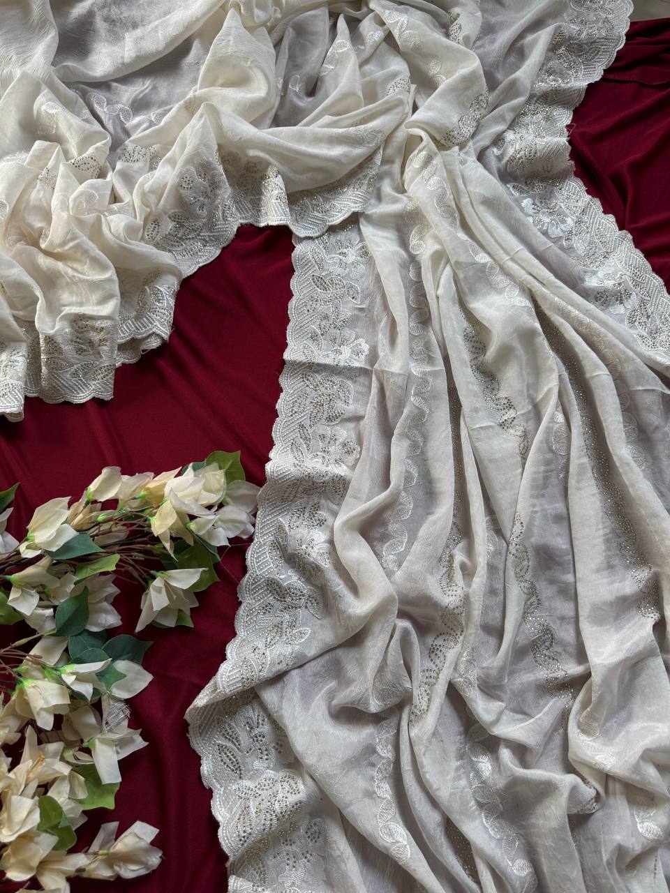 Designer Fandy Satin Silk Saree