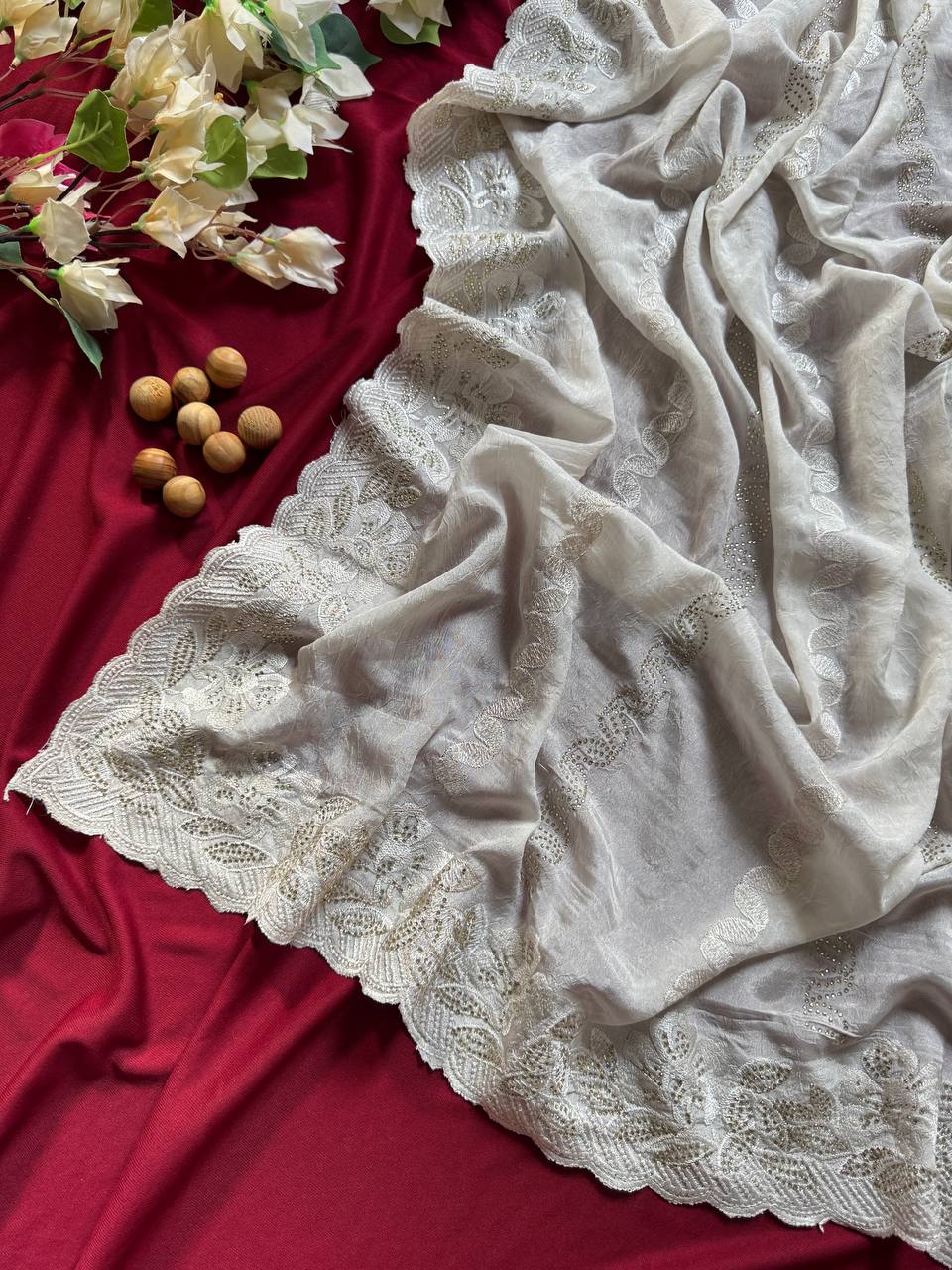 Designer Fandy Satin Silk Saree