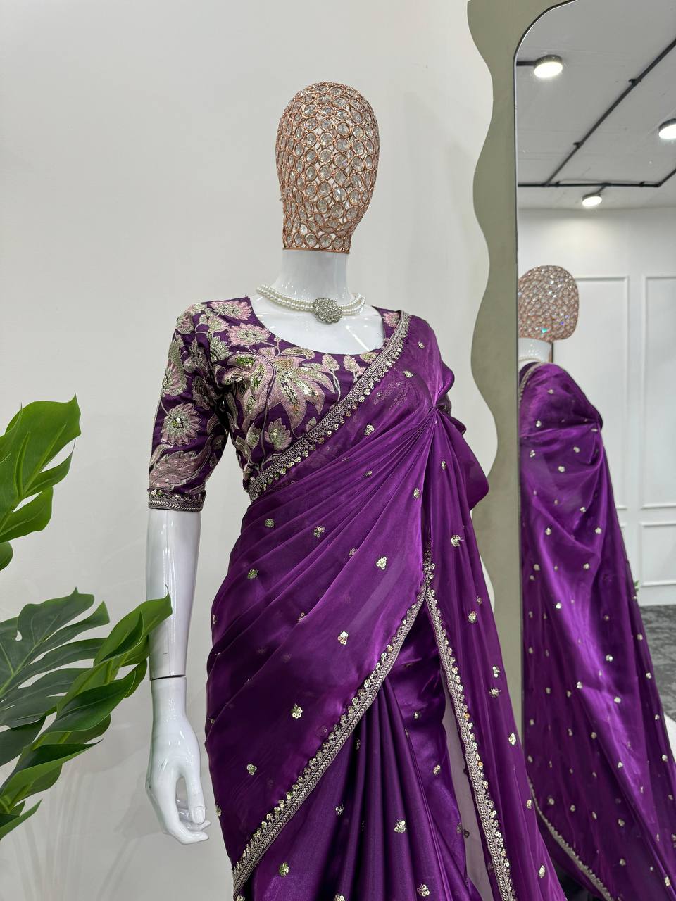 Designer Jimmy Choo Silk Saree