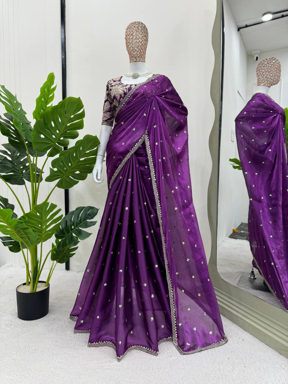 Designer Jimmy Choo Silk Saree