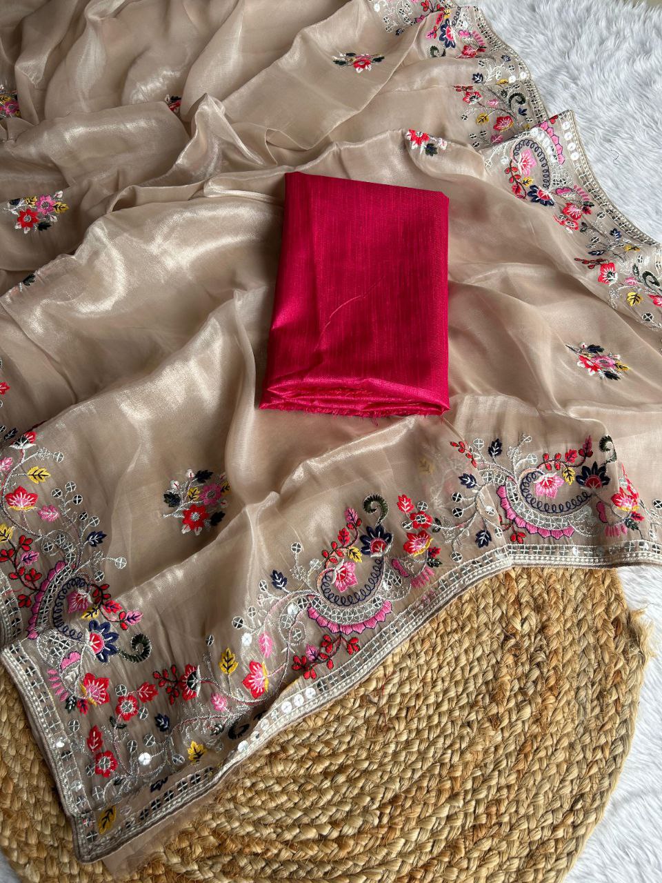 Designer Jimmy Choo Silk Saree