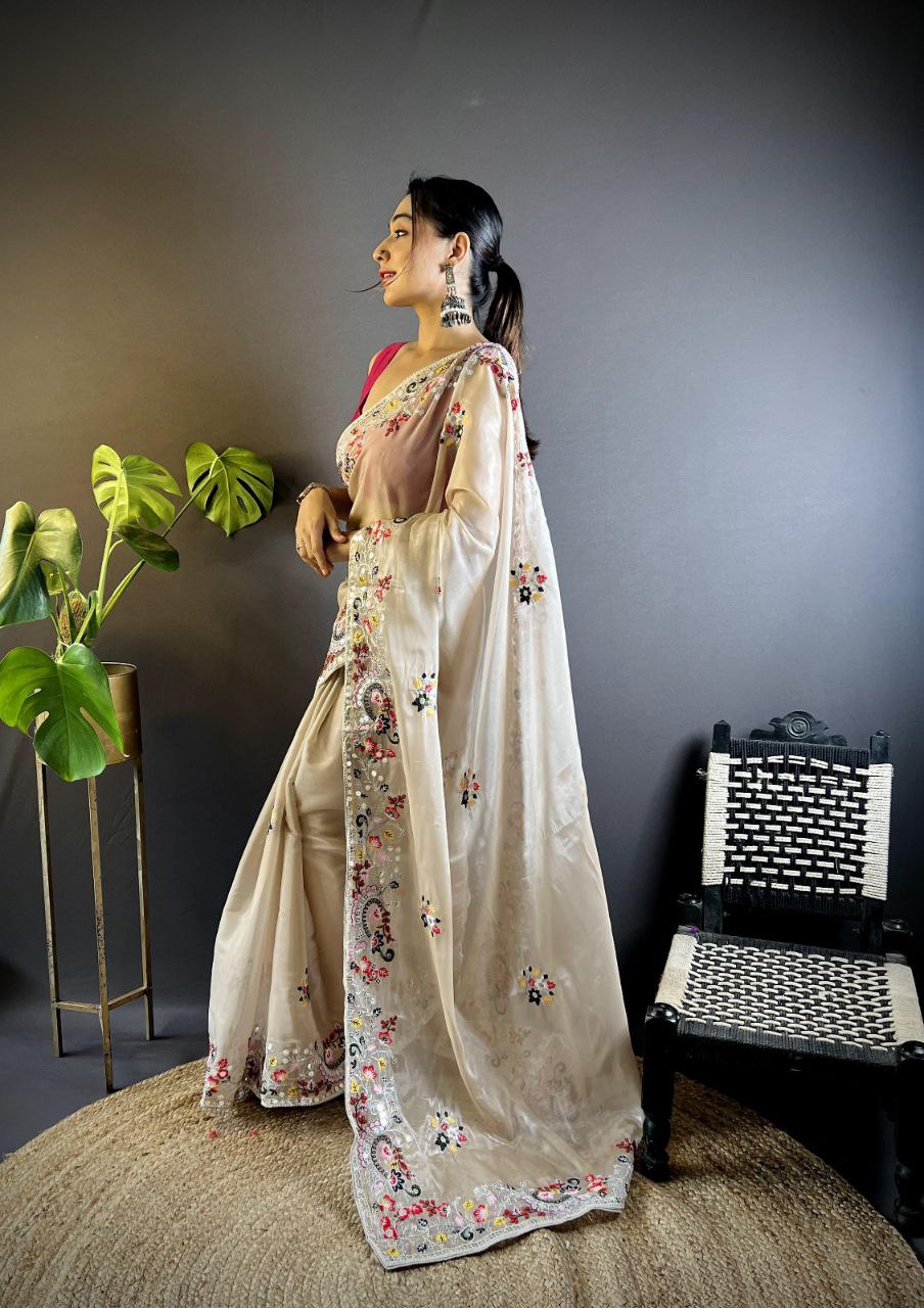 Designer Jimmy Choo Silk Saree