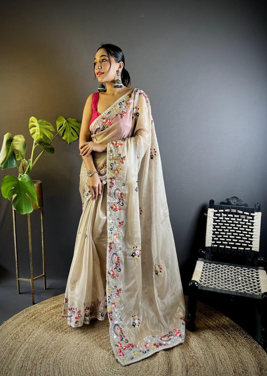 Designer Jimmy Choo Silk Saree