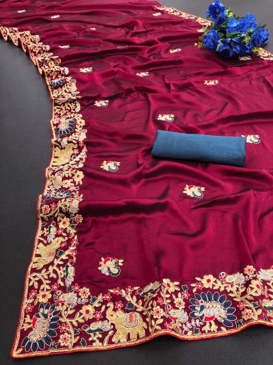 Designer Kasturi Silk Georgette Saree