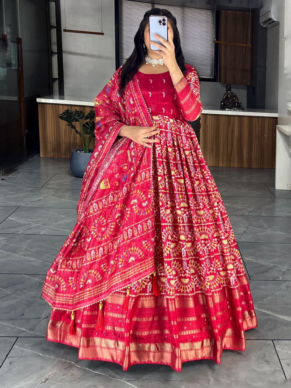 Shop Latest Red Wedding Wear Designer Gown Dress Online – ME99