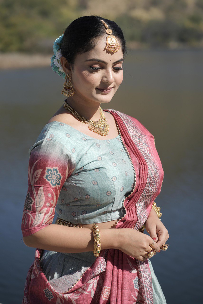 Traditional Manipuri Silk Lehenga Choli