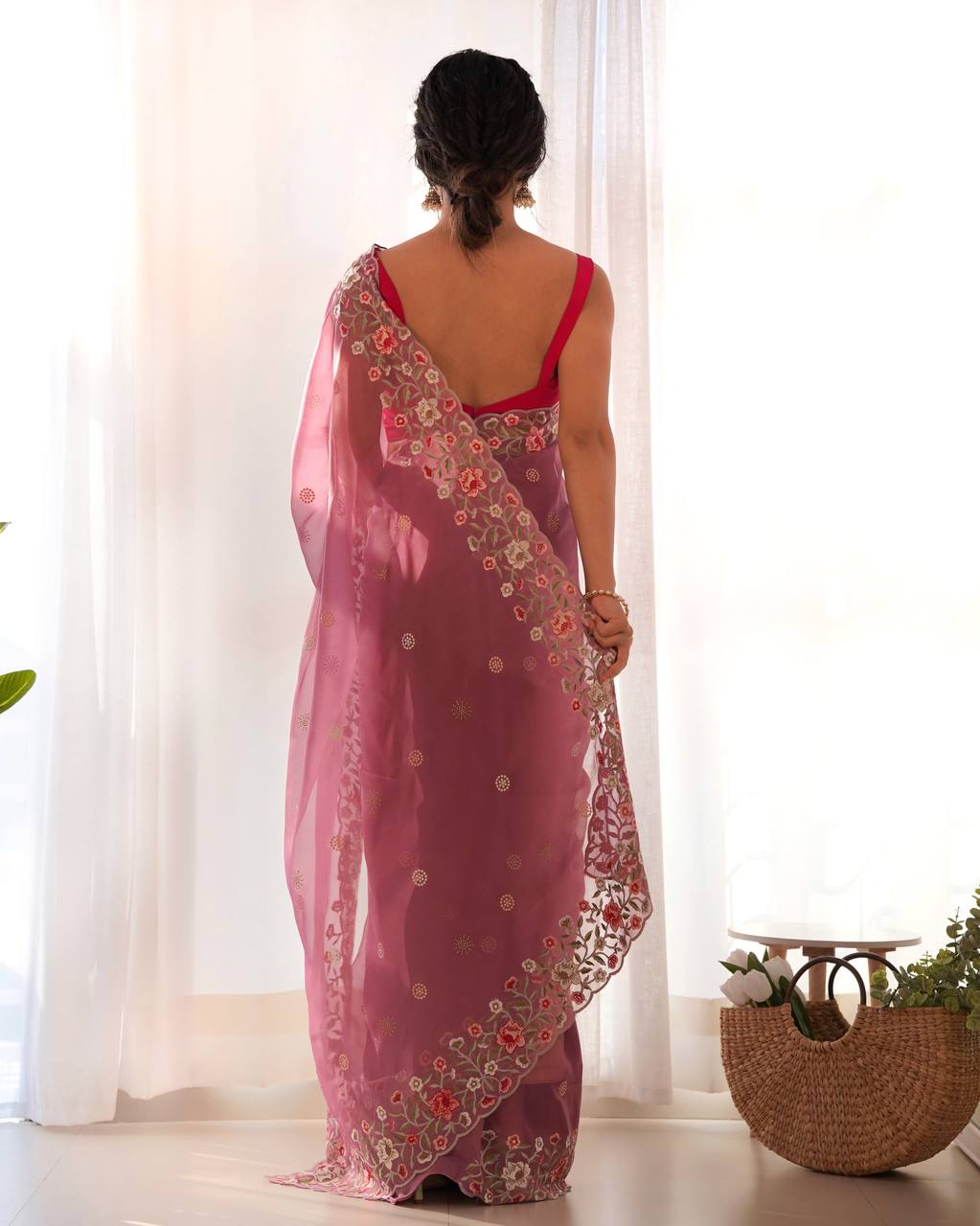 Designer Organza Silk Saree