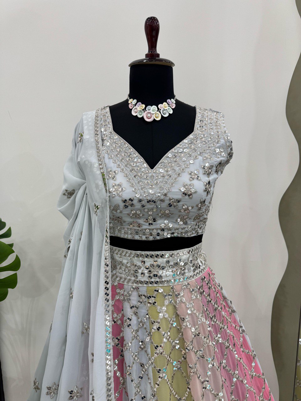 Designer Party Wear Georgette Lehenga