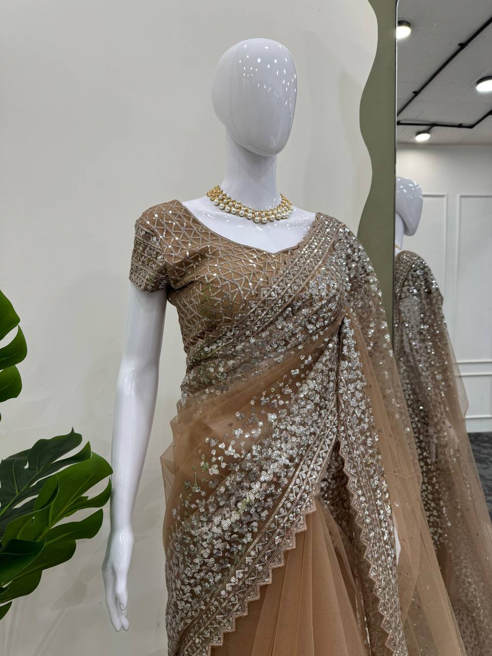 Designer Party Wear Net Saree