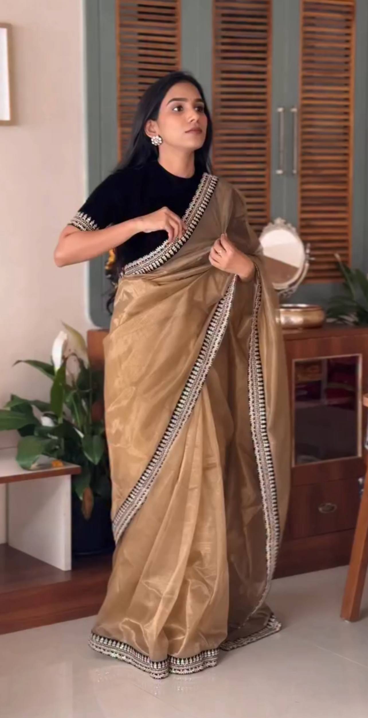 Designer Party Wear Twill Net Saree
