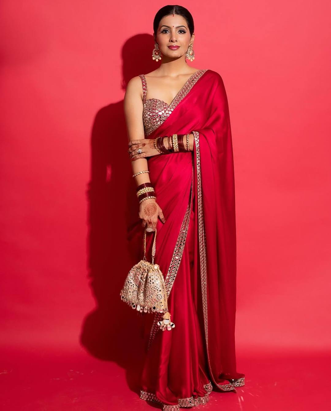 Designer Rani Pink Rangoli Silk Saree