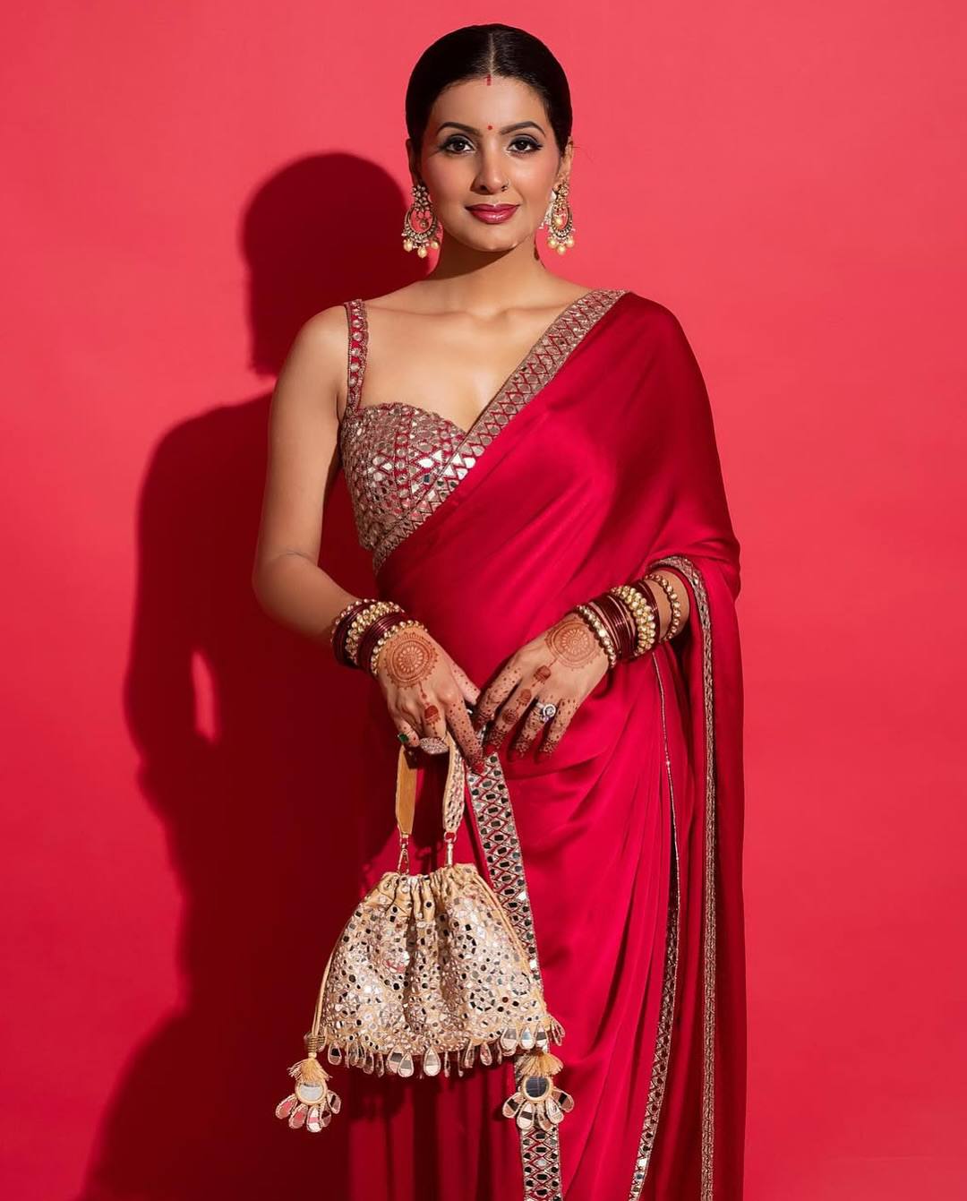 Designer Rani Pink Rangoli Silk Saree