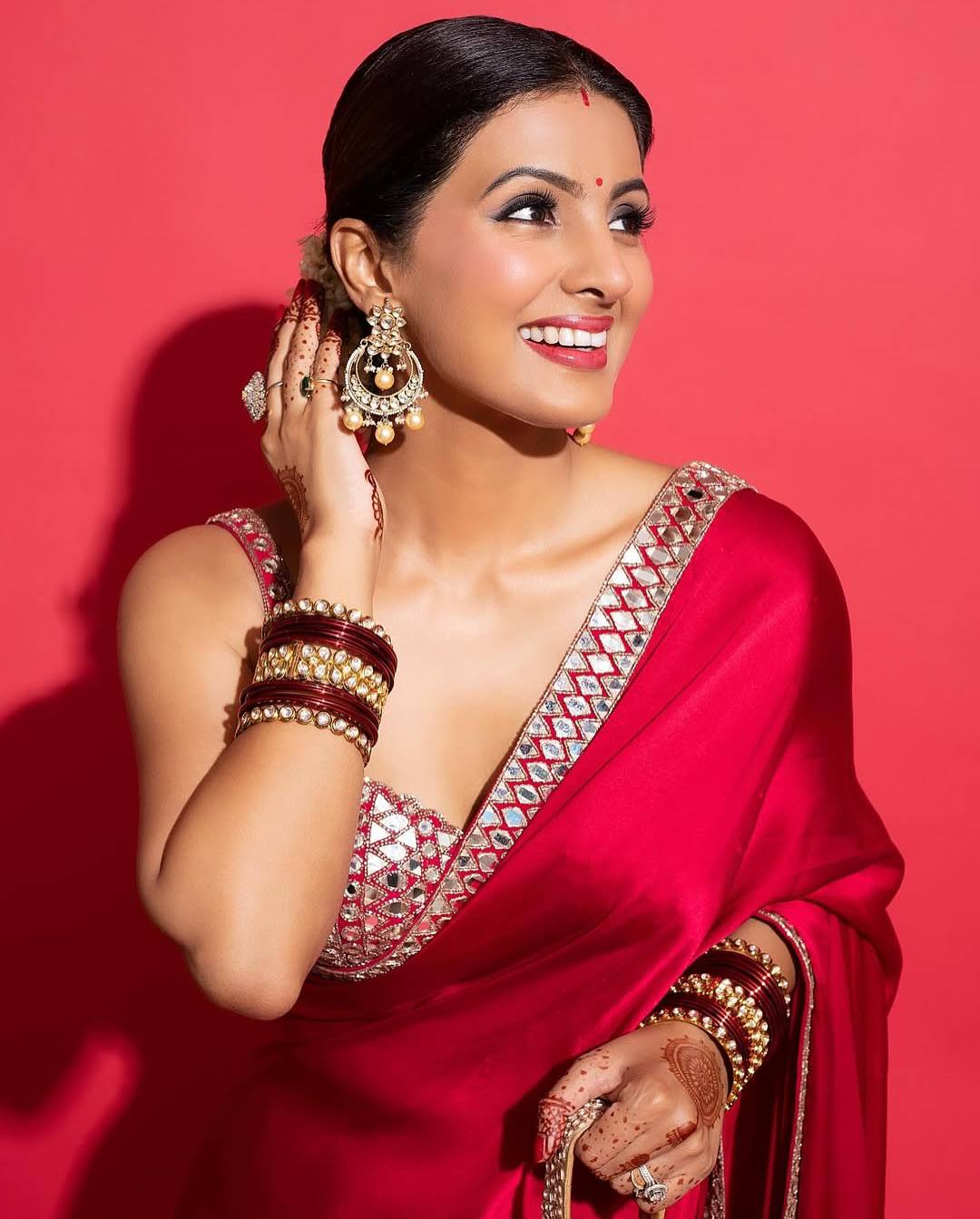 Designer Rani Pink Rangoli Silk Saree