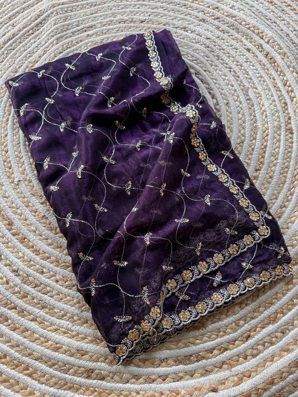 Designer Shimmer Silk Saree With Multi Color Option