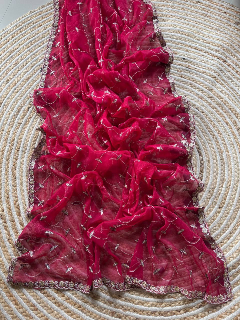 Designer Shimmer Silk Saree With Multi Color Option