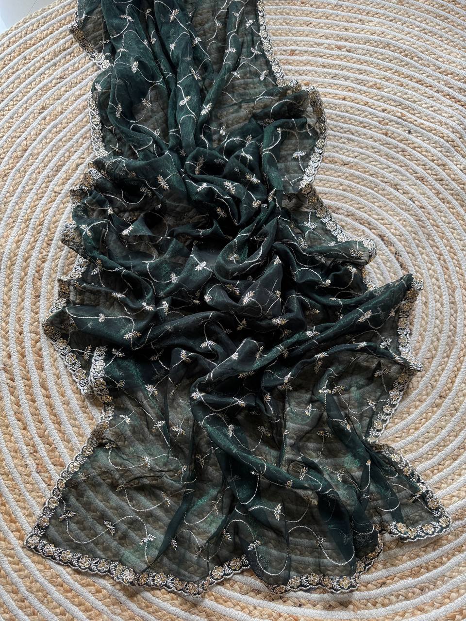 Designer Shimmer Silk Saree With Multi Color Option