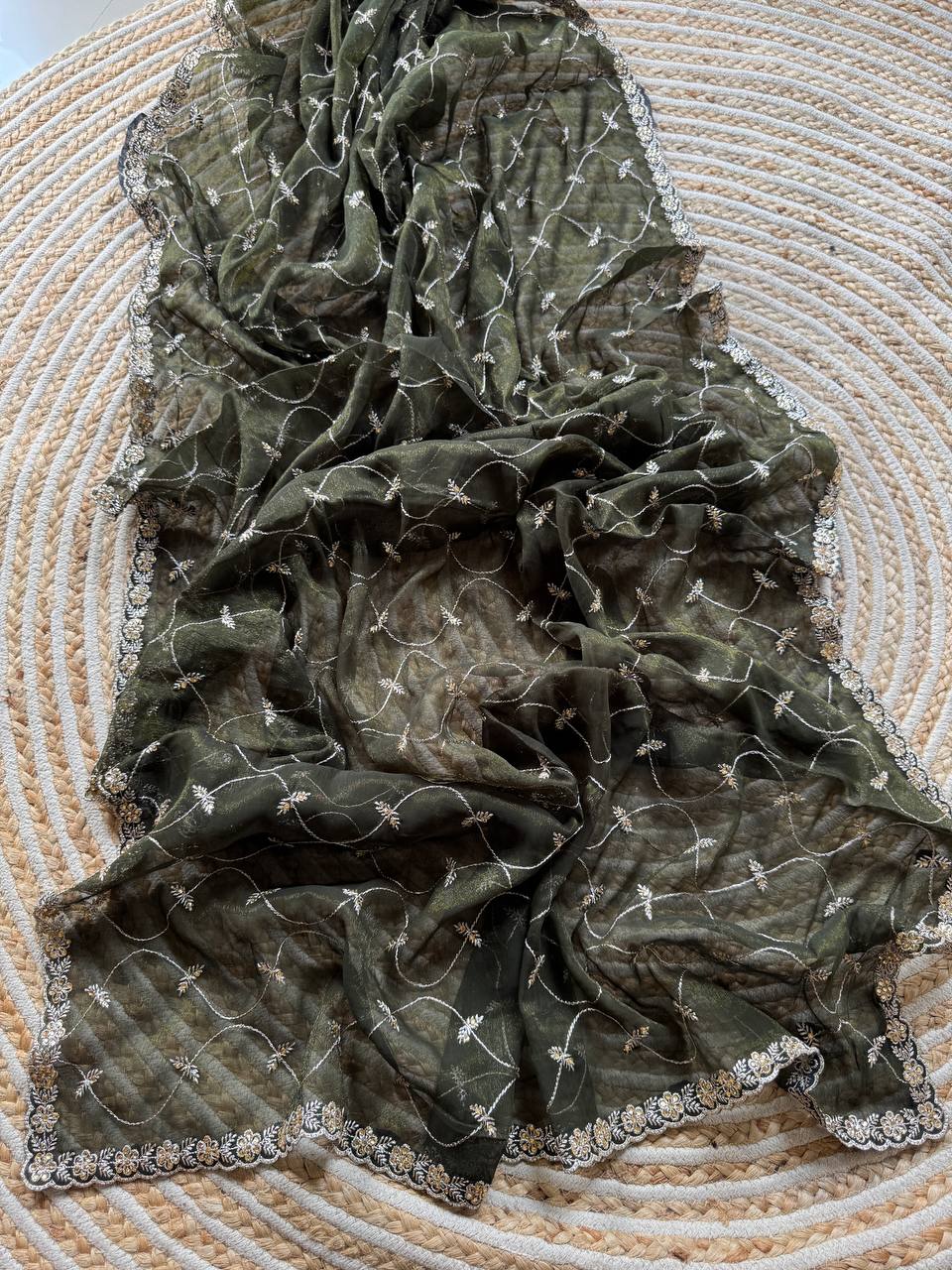 Designer Shimmer Silk Saree With Multi Color Option