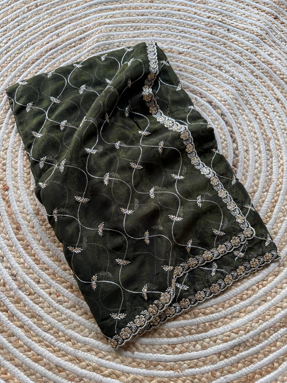 Designer Shimmer Silk Saree With Multi Color Option