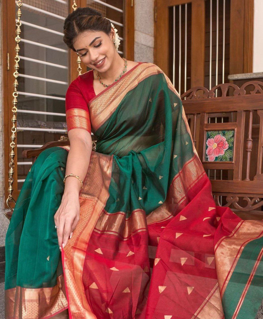 Designer Soft Lichi Silk Saree