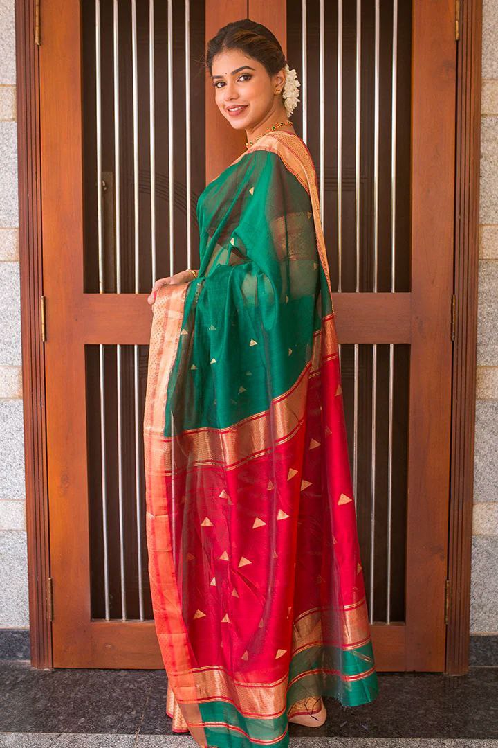 Designer Soft Lichi Silk Saree