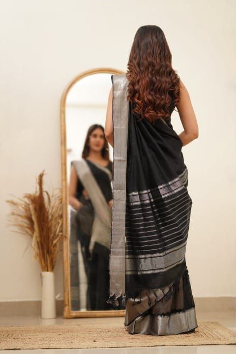 Designer Soft Lichi Silk Saree